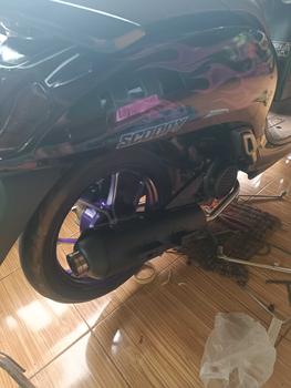 Product Review of Knalpot Copy Cms Moncong SHIJIRO original Vin Project fullsistem motor vario 125/150 beat scoopy mio nmax aerox pcx suara bass adem gerung Foto Kendaraan Motorcycle from w** 1