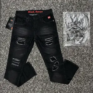 Celana Jeans Pria Panjang TB R1 Hitam - Nyaman - Biru Slimfit