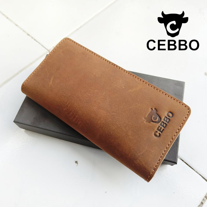 Product Introduction of Dompet Panjang Pria Kulit Sapi Asli Crazy Horse Leathe Merk CEBBO Dompet Panjang Bisa Muat Hp Kartu Uang 1