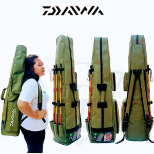 Tas Pancing Jumbo Daiwa Ransel Cordura Waterproof JST HIJAU Ukuran 80Cm 100Cm 120Cm