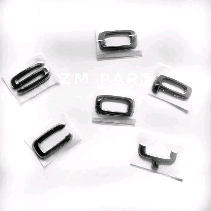 Emblem Logo Huruf New SCOOPY 2021 - 2023 2024 Warna Silver Timbul 3D original 0