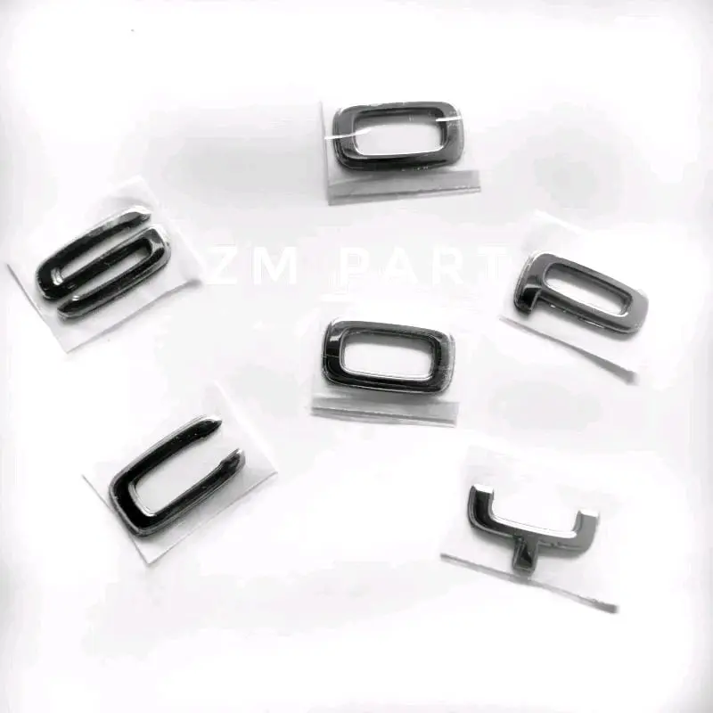 Emblem Logo Huruf New SCOOPY 2021 - 2023 2024 Warna Silver Timbul 3D original 0