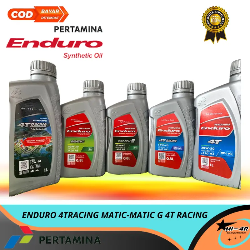 OLI MOTOTR PERTAMINA ENDURO MATIC ENDURO 4T ENDUTO 4T RACING 100% ORGINAL ALL VARIAN 0