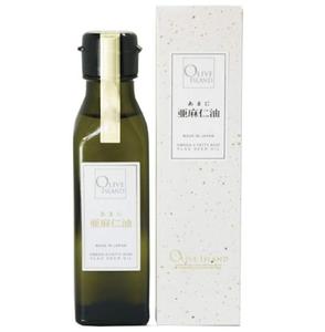 亜麻仁油 低温圧搾 国産 あまに油 120ml 2本セット OLIVE ISLAND