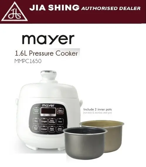 Mayer 1.6L Mini Pressure Cooker MMPC1650