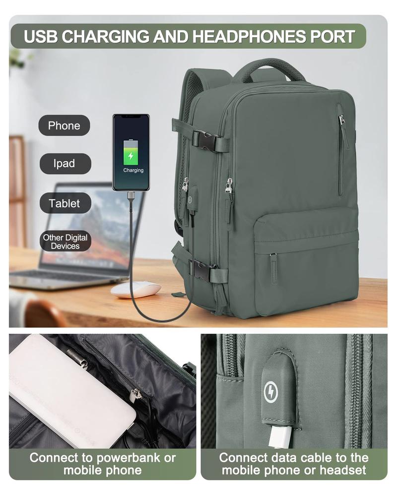 Product Introduction of Ba lô du lịch, không thấm nước, dung tích 35L, ba lô có thể mở rộng, có ngăn đựng giày, thích hợp cho máy tính xách tay 15,6 inch 17