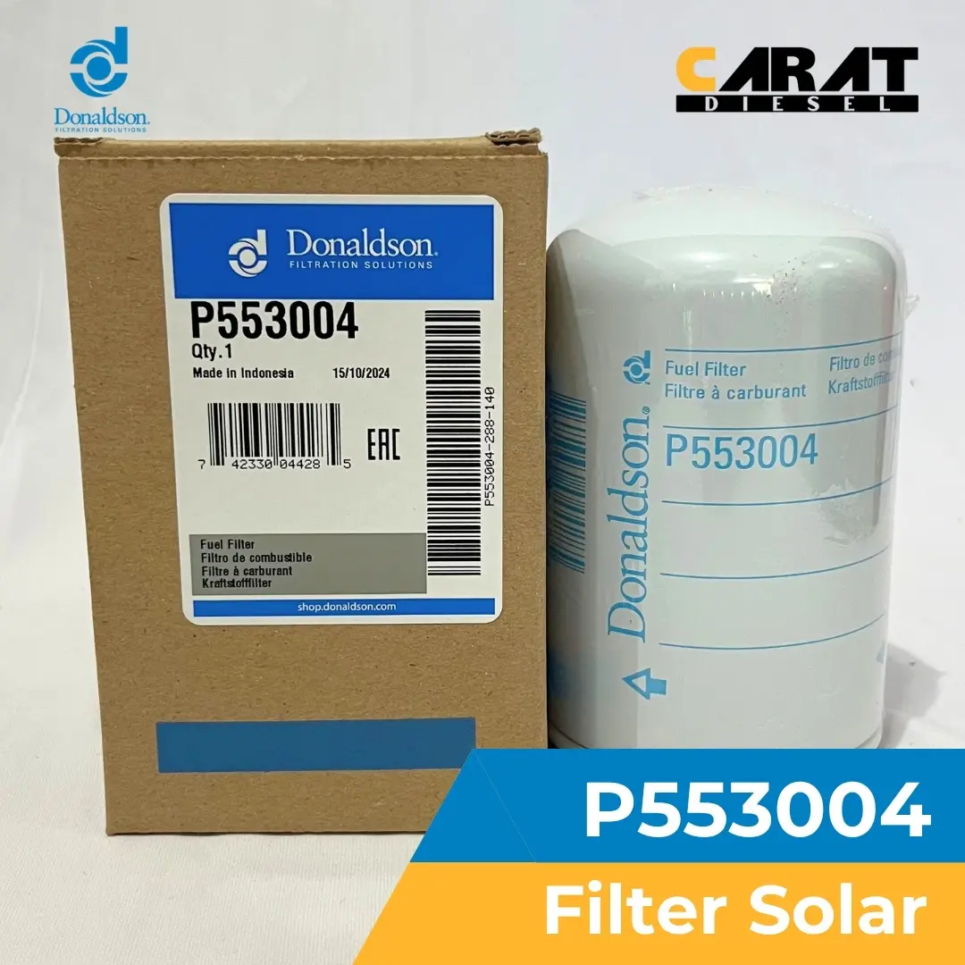 DONALDSON P553004 FUEL FILTER (Filter Solar) Spin On VOLVO 243004 CX0708 WA250 SK200-8 Liugong CUMMINS 6BT5