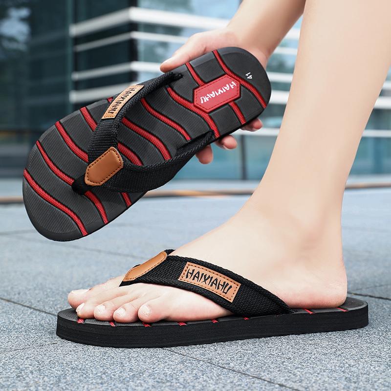 Dép Xỏ Ngón Nam, Phong Cách Mùa Hè, Chống Trượt, Đế Mềm, Thời Trang, Hợp Xu hướng, Kẹp Cá Tính, Thích Hợp Mặc Bên Ngoài, Dép Lê Nam 6