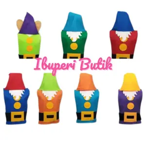 Kostum Kurcaci Flanel Gnome Snow White 7 Dwarf