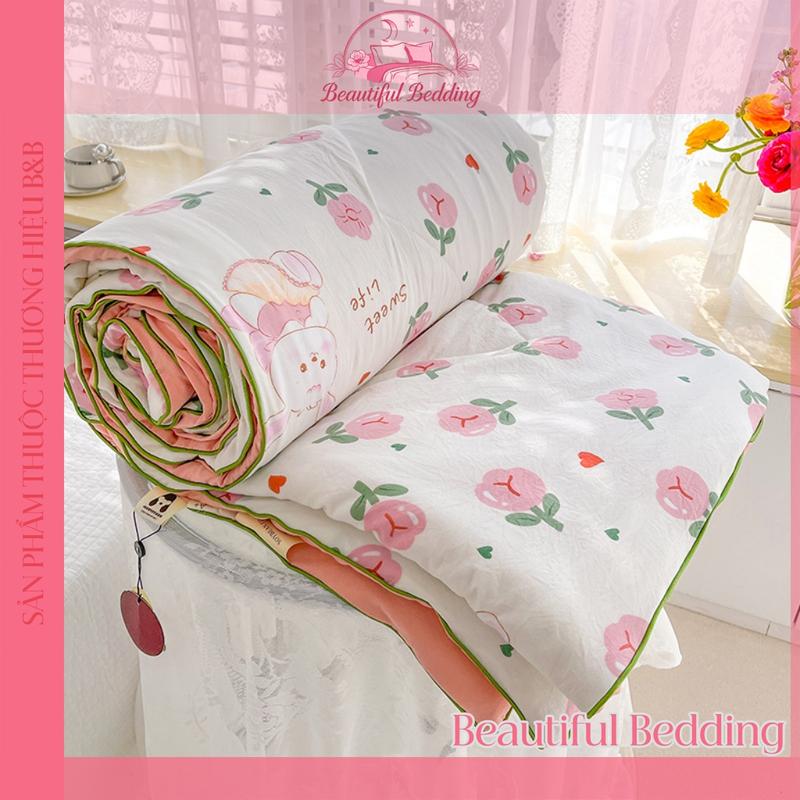 Chăn Đũi Hè Trần Bông Mỏng Mền Mỏng Mùa Hè Mát Lạnh Cho Gia Đình