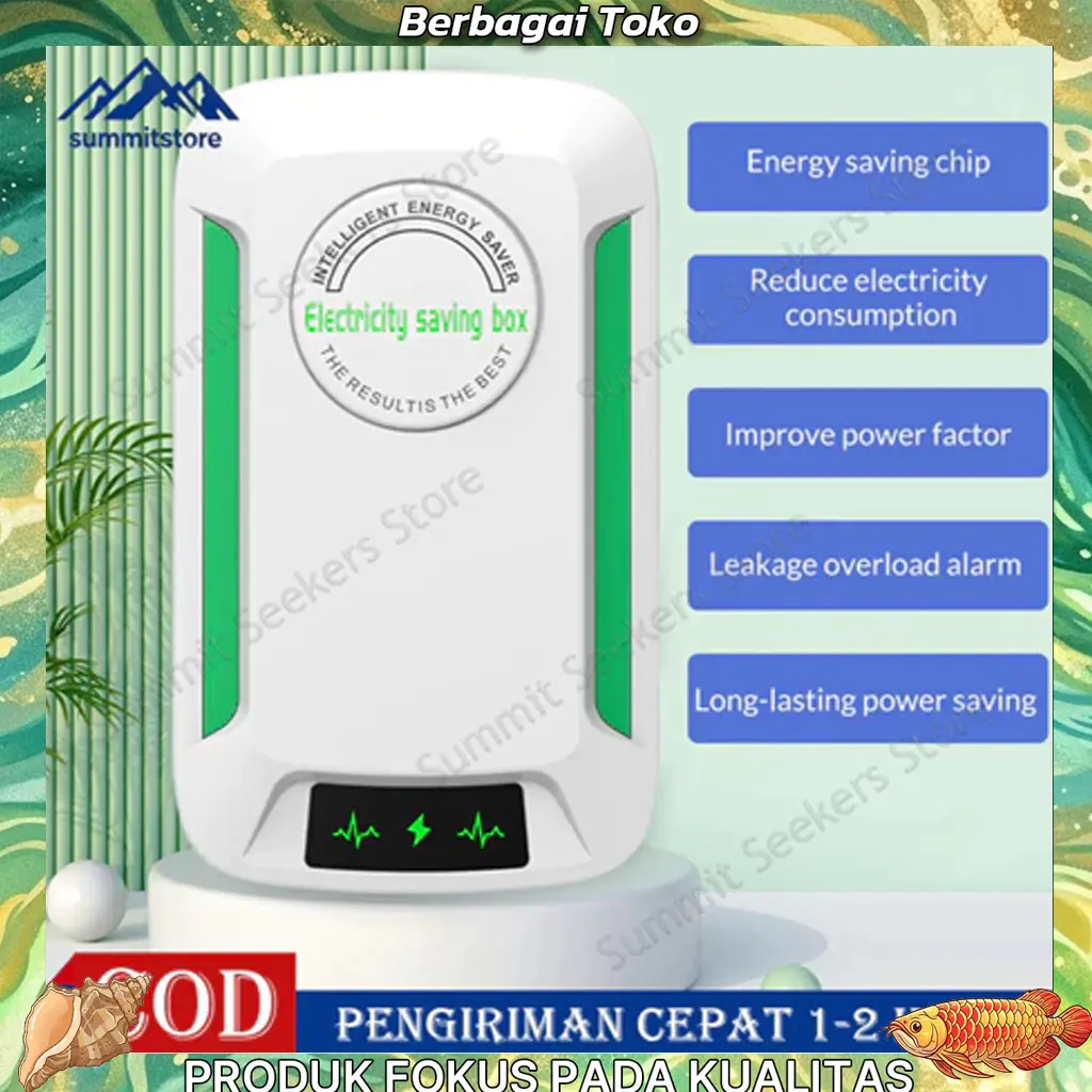 \2026 Penghemat Listrik PLN Electric Saver Alat Penghemat Listrik Hemat Daya 80%-90% Listrik Electricity Saving Box Token Meteran Rumah