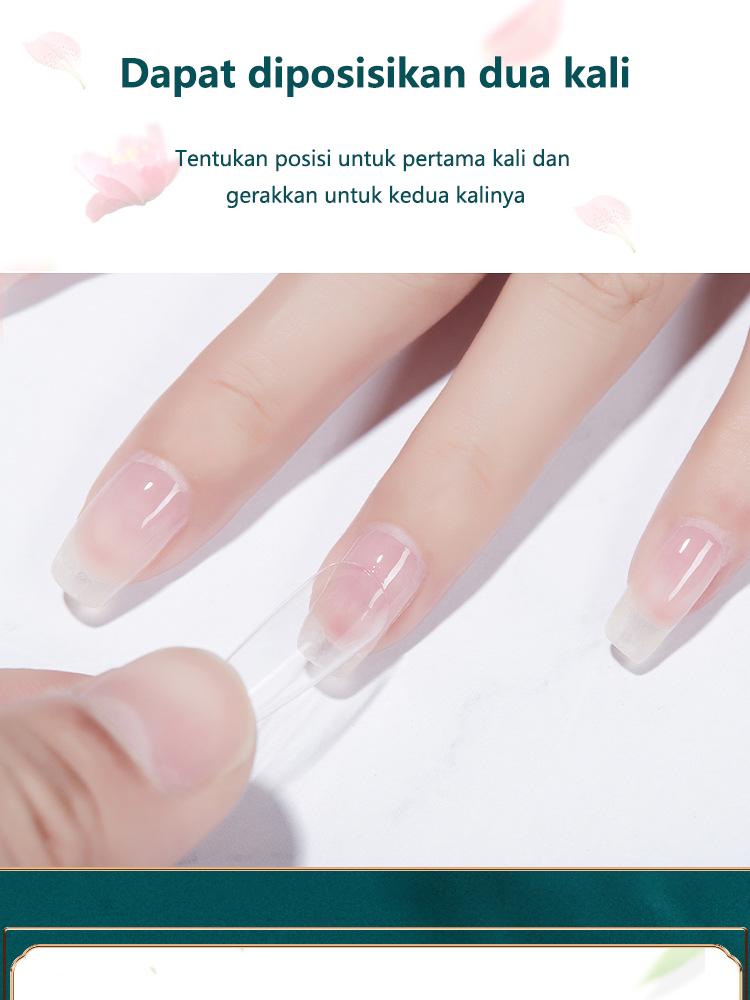 Product Introduction of [COD]Set manikur tumbuhan alami perekat tempelan kuku sealant lem dasar cat kuku buram temper lem cat kuku 8