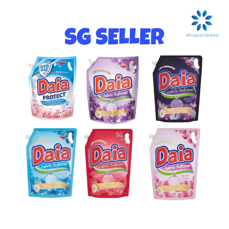 (READY STOCK) DAIA Fabric Softener 1.6L/1.4L Refill pack (Bundle of 2)