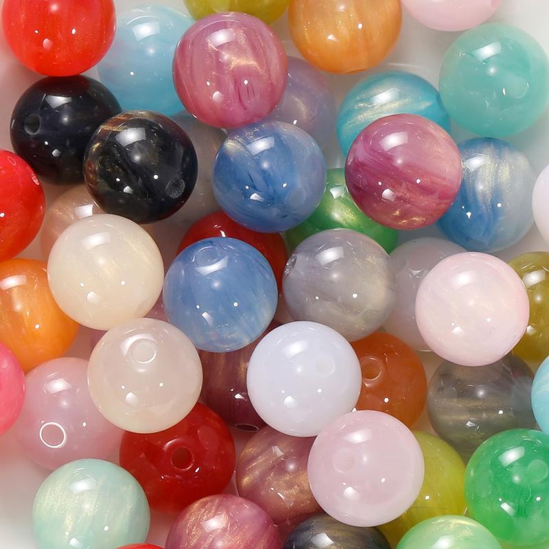 Hạt Giả Đá Tự Nhiên Mắt Mèo Opal, Kích Thước 12mm, Thích Hợp Để Tự Làm Trang Sức, Thiết Kế Bầu Trời Đầy Sao Trong Mơ, Chất Liệu Resin Cát chảy, Vòng Cổ Dây Chuyền Vàng, Phụ Kiện Trang Sức Diy 7