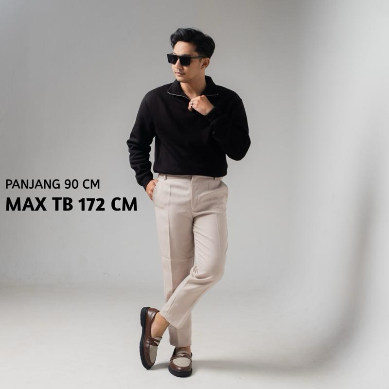 ALIZZAE | Celana Ankle Pants | Celana Premium | Celana Casual | Celana Santai | Celana Hangout panjang 90cm Max tb 172cm 0