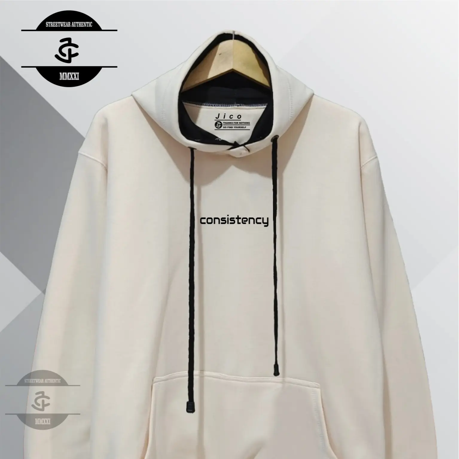 Hoodie Premium Pria Wanita Brand Lokal Kota bandung List Consistency