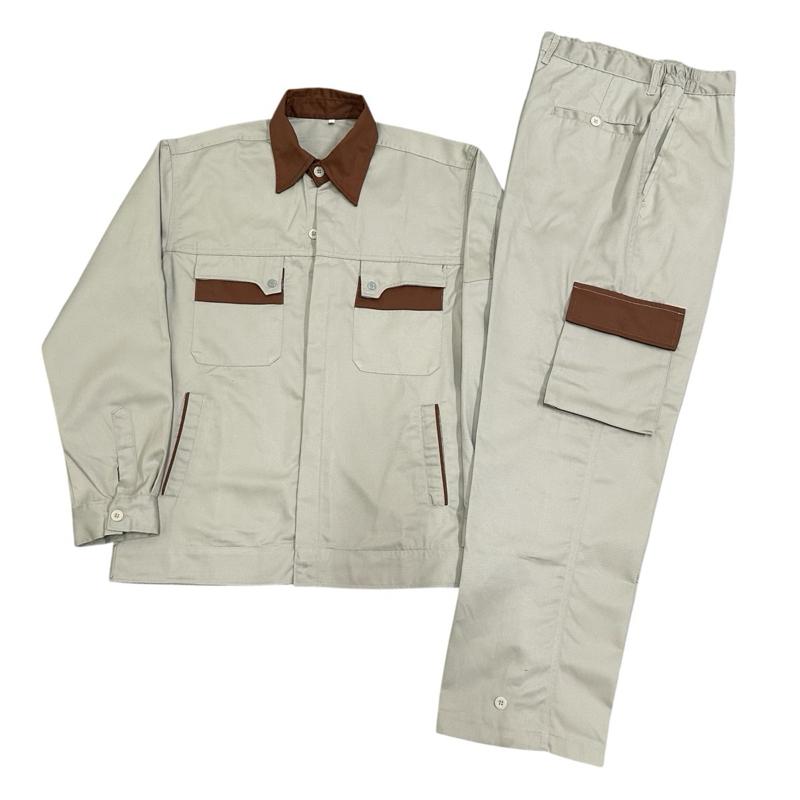 Bộ quần Áo bảo hộ lao động nam dài tay,mã 55,chất liệu kaki dày dặn,thoải mái khi mặc