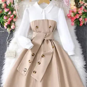 DRESS ANAK KOREA CANTIK LOLY LENGA PANJANG / TERBARU / USIA 5-12 TAHUN / BANGKOK