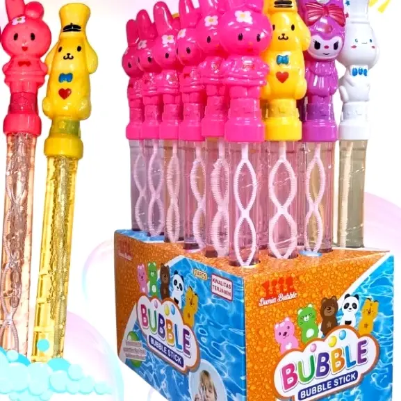 mainan balon gelembung stik buble jumbo 36 cm panjang/ gelembung tiup balon (1 box 24 pcs)