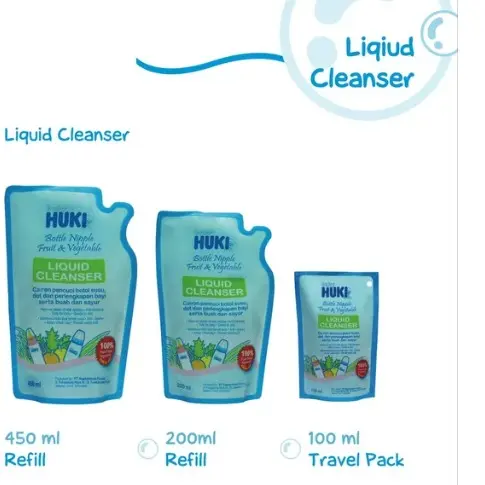 Rejeki Mart- SABUN CUCI BOTOL BABY HUKI LIQUID CLEANSER 200ml