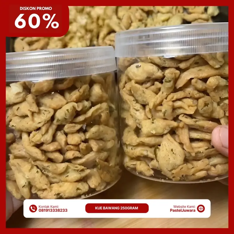 Kue Bawang 250gram by Snack Juwara Cemilan Renyah Instan 0