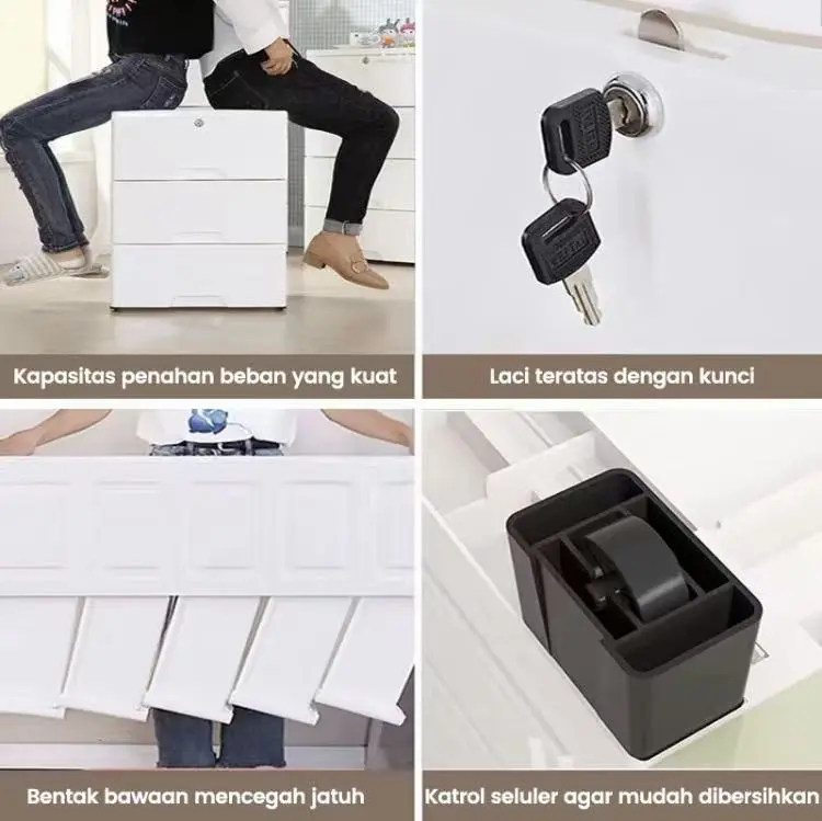 TOKO HOME Lemari Pakaian Plastik Jumbo Laci 3 Susun Garansi 5 Tahun Minimalis Serbaguna Susun 3 Food Bistro TOKO HOME Lemari Pakaian Plastik Jumbo Laci 3 Susun Garansi 5 Tahun Minimalis Serbaguna Susun 3 Food Bistro