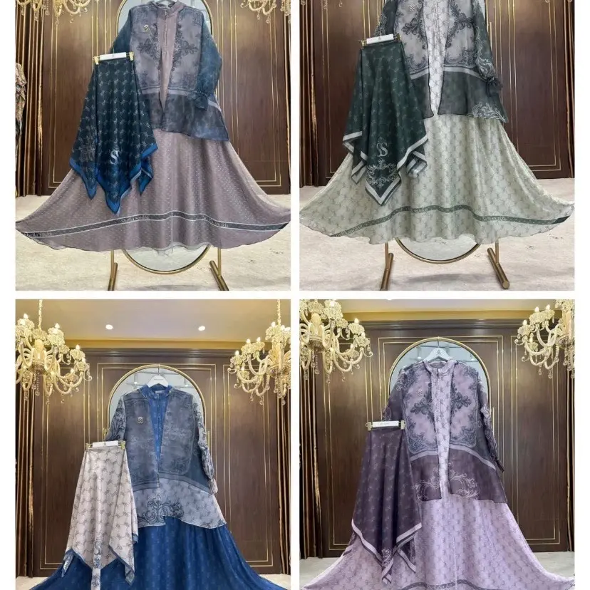 Set dress hijab shella saukia Ld 120 Pb 142 kode : 18-089