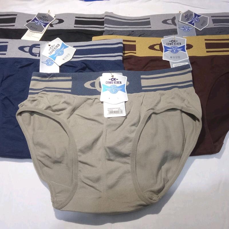 COD 3PCS celana dalam  Pria cowok keren poliester super nyaman 2