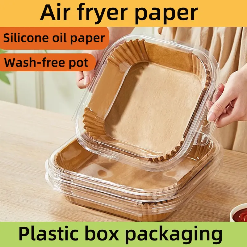 Air fryer special paper electric oven oil-absorbing paper oil-proof paper silicone oil paper baking tool oven paper pad air fryer  paper Bakeware Utensils