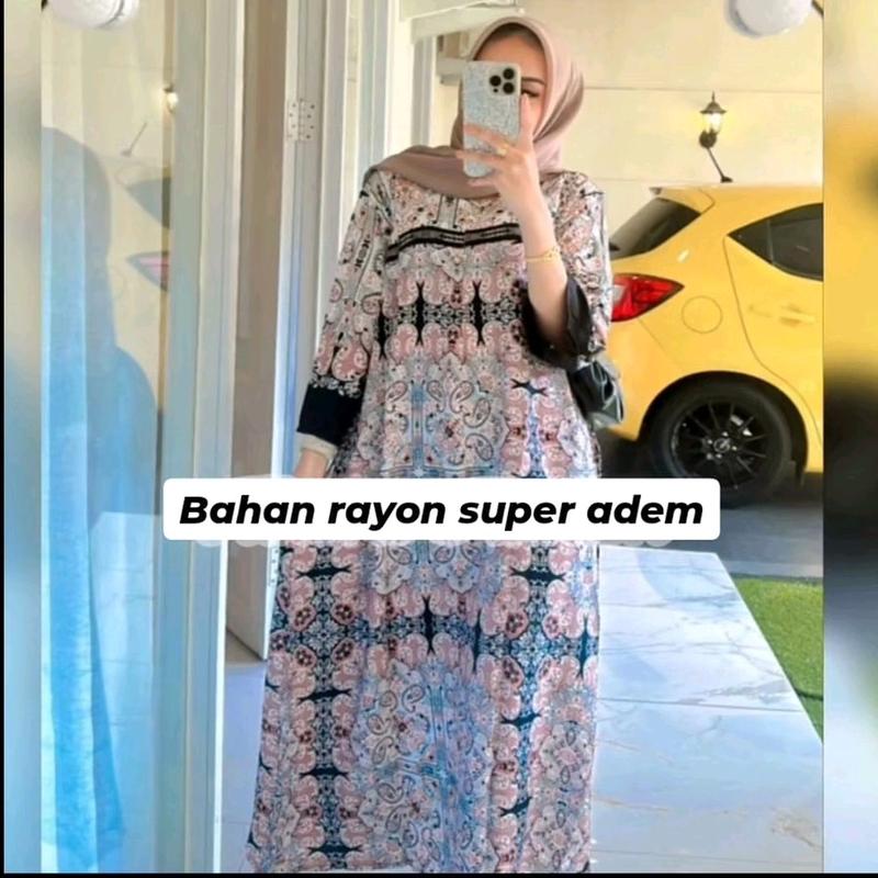 daster karina motif  kekinian terbaru rayon 2