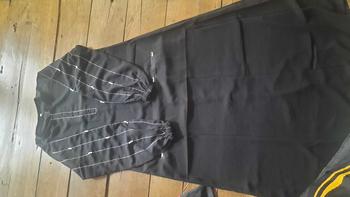 Product Review of Abaya Gamis Remaja Simple Dress Hitam Mutiara Adya Mom and Kids Muslim Wanita Dewasa Bordir Mewah Arab Renda Turki Syari Kombinasi Putih from @**a 1** 0