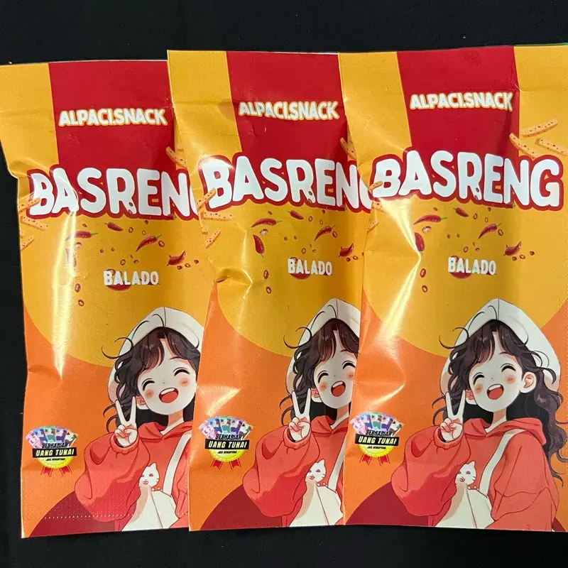 (ALPACI.SNACK) PAKET USAHA ISI 50 PCS BASRENG PREMIUM BISA CUSTOM RASA ORIGINAL DAUN JERUK, PEDAS DAUN JERUK, BALADO DAN RUMPUT LAUT. KEMASAN MENARIK DAN KUALITAS TERBAIK 3