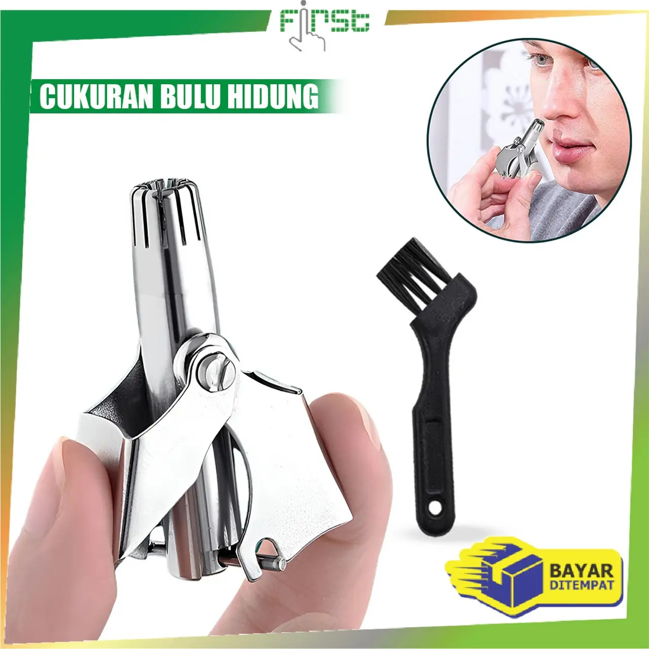 [COD] FH C1034 Gunting Bulu Hidung Alat Pembersih Bulu Hidung