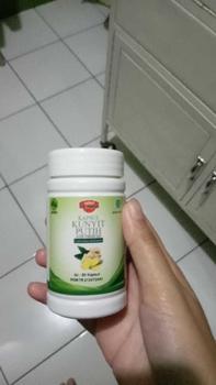 Product Review of Kapsul Ekstrak Kunyit (Kunir) Putih Ath-Thoifah Original BPOM | Herbal Terapi Kanker Tumor Miom Kista Vertigo Dll from A**a R**a T**u 0