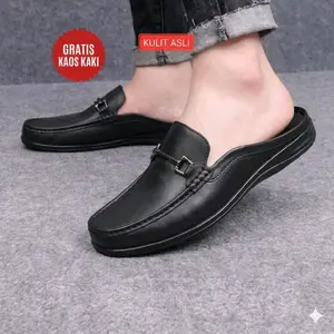 fenotti kulit asli sepatu sandal pria 100% kulit asli bustong pria kulit asli Shoes