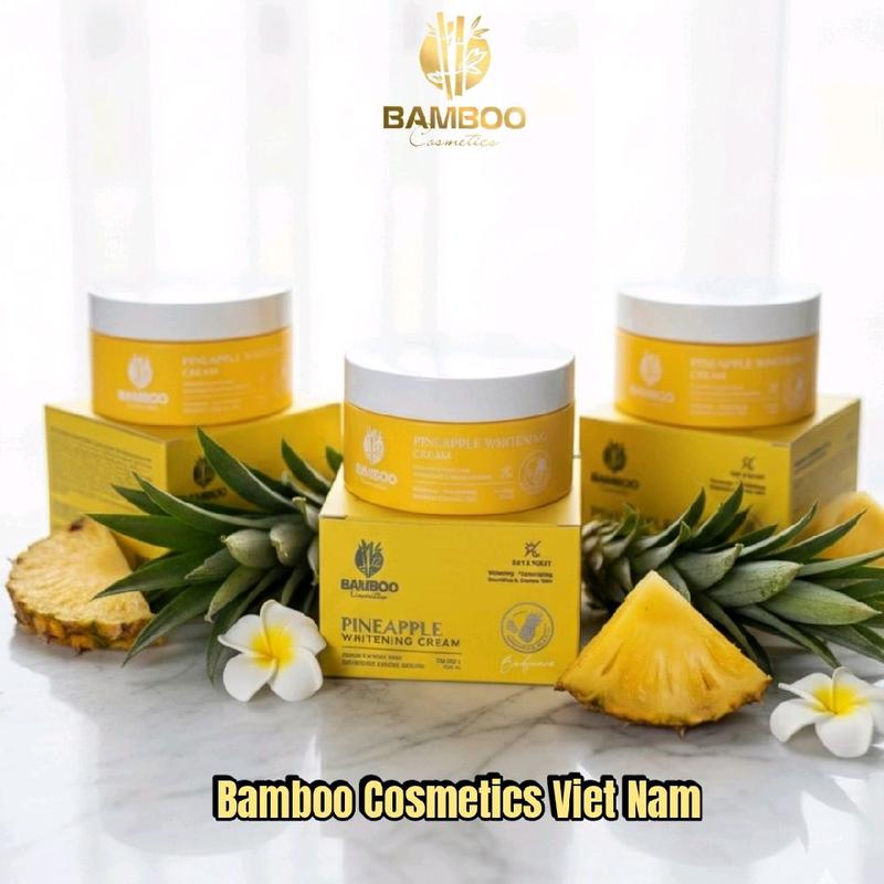  GIÁ SỈ: 3 HỘP KEM BODY DỨA BAMBOO Làm Đẹp Da Dưỡng Body duong trang 