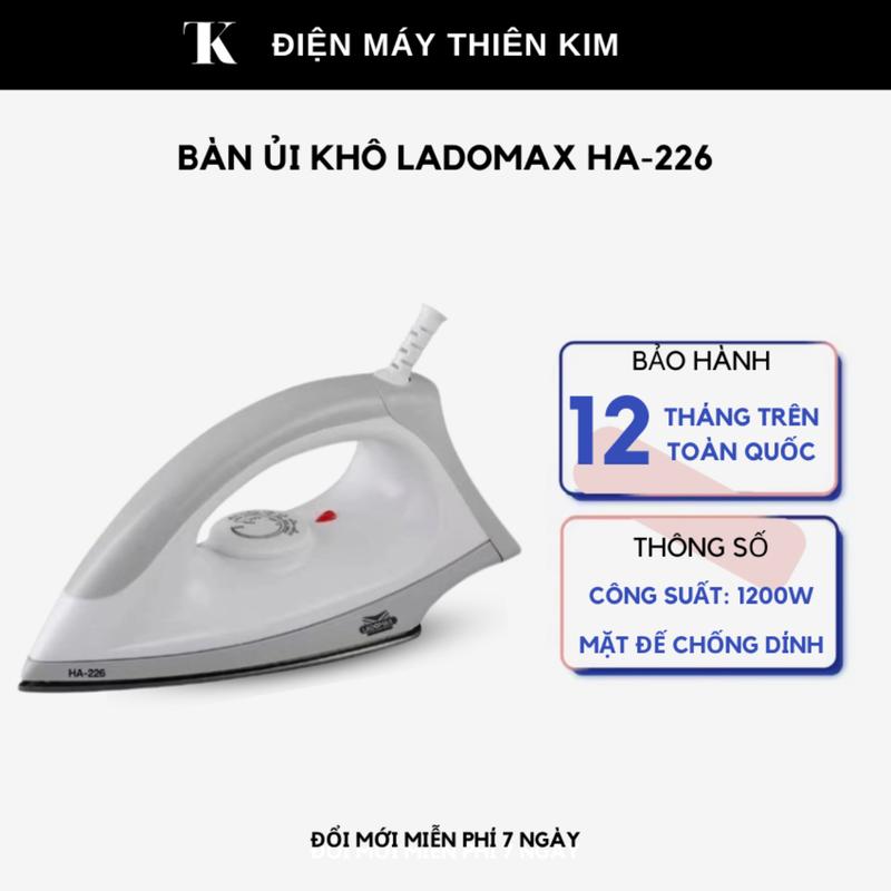 Bàn ủi khô Ladomax Ha-226 - 1200W - bàn ủi chống dính