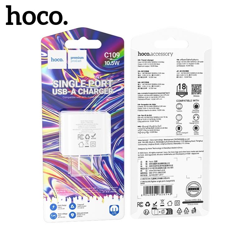 Hoco Sạc Hoco C106 / C109 10.5W Tốc Độ Sạc Nhanh 2.1A Nguồn 5V 2.1A Cốc Sạc Dành Cho Nhiều Loại Thiết Bị Giá Rẻ