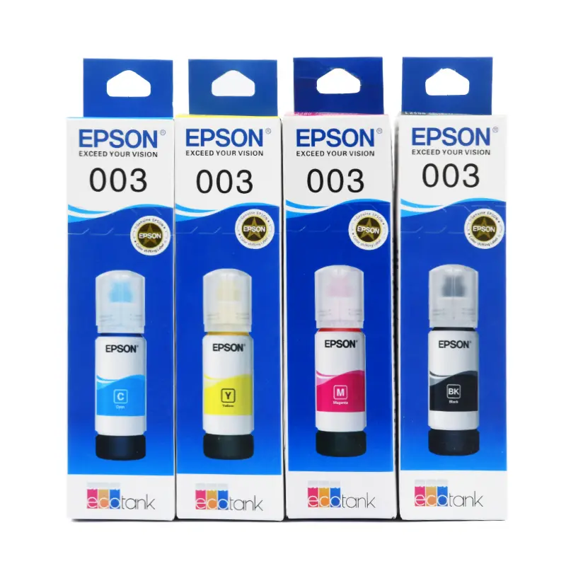 Original Epson Ink 003 Epson 003 ink Epson EcoTank L3210 L1250 L3550  Color Printer Epson 003 Ink Epson L3216 L3556 L5590 L1210 L5296 L3250 L3256 L1256 L5290 L11050 L1216 L3150  black Merah Toner Printer werti  cartridge