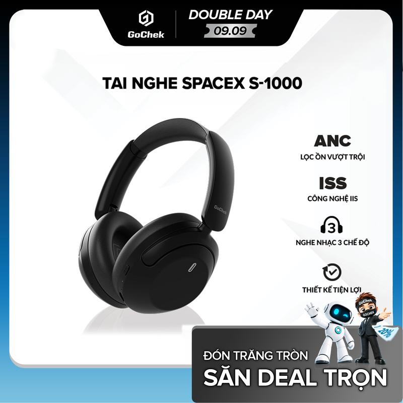 Tai nghe Bluetooth chụp tai GoChek SpaceX S-1000 – nghe nhạc 3 chế độ với…