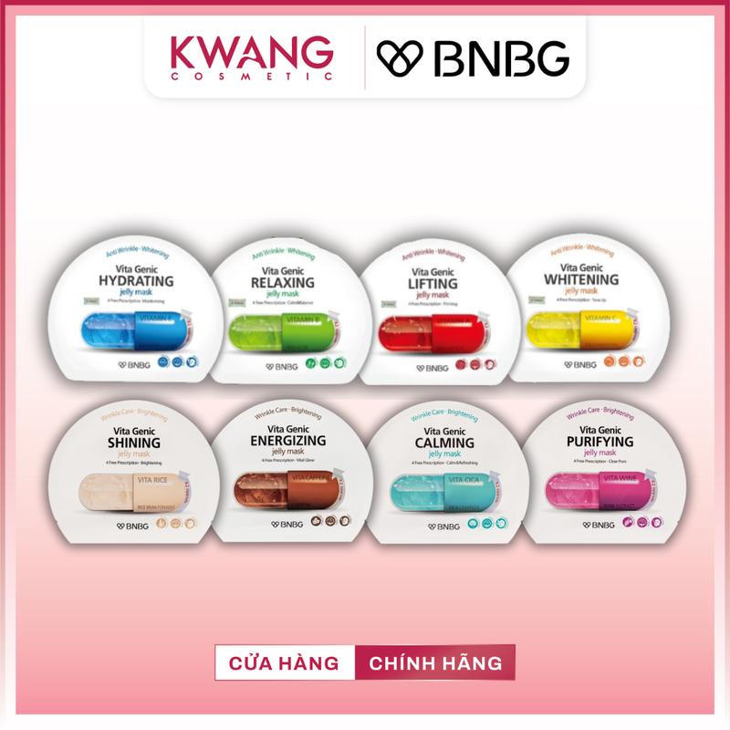 [1] Hộp 10 Miếng Mặt Nạ BNBG Vita Genic Dưỡng Ẩm, Hỗ Trợ Dưỡng Trắng Da Hàn Quốc 30g