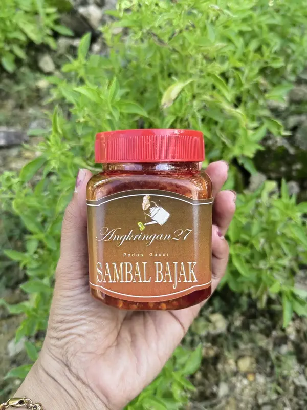 Sambal angkringan 27 pedas gacor, sambal teri, teri medan, cabai asli, tanpa pengawet, sambal pedas, sambal extrapedas 1