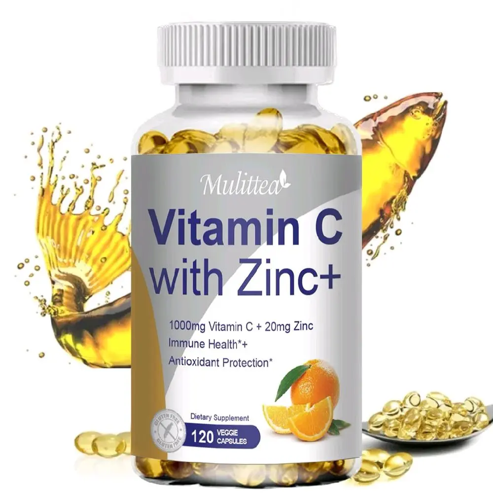 Vitamin C Seng 1000 mg dan Seng 20 mg Meningkatkan Kekebalan Tubuh & Antioksidan Kuat
