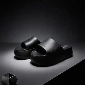 Sandal Slip On Sendal Selop Wedges Tinggi Wanita Dewasa Polos Elegan Empuk Bahan Karet EVA