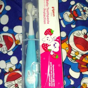 Paket Sikat Pasta Gigi Pigeon Bayi dan Sikat Gigi 2in1