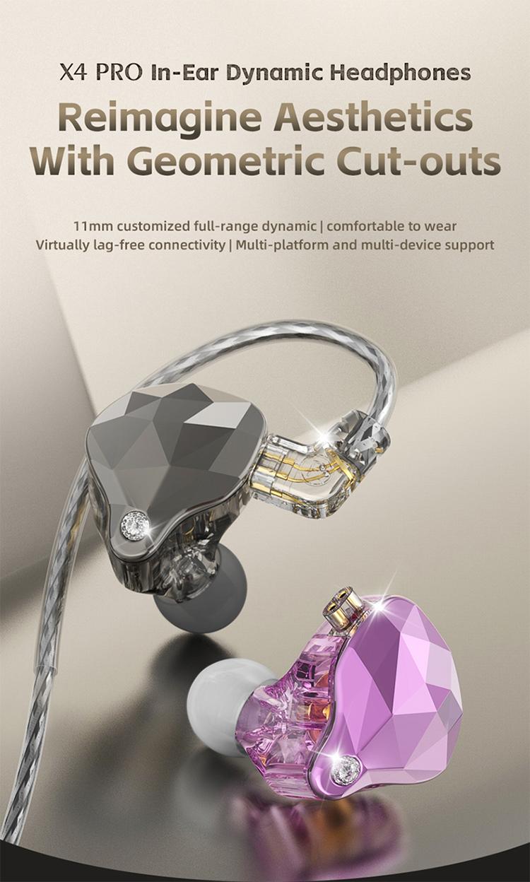 Bluewow Headphone In-Ear Dinamis X4 PRO Tafsirkan Kembali Estetika Dengan Potongan Geometris