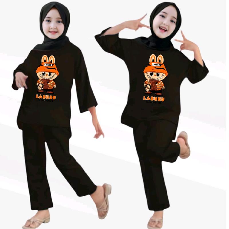STELAN ANAK PEREMPUAN BABYTERI USIA 2-12THUN LABUBU 4