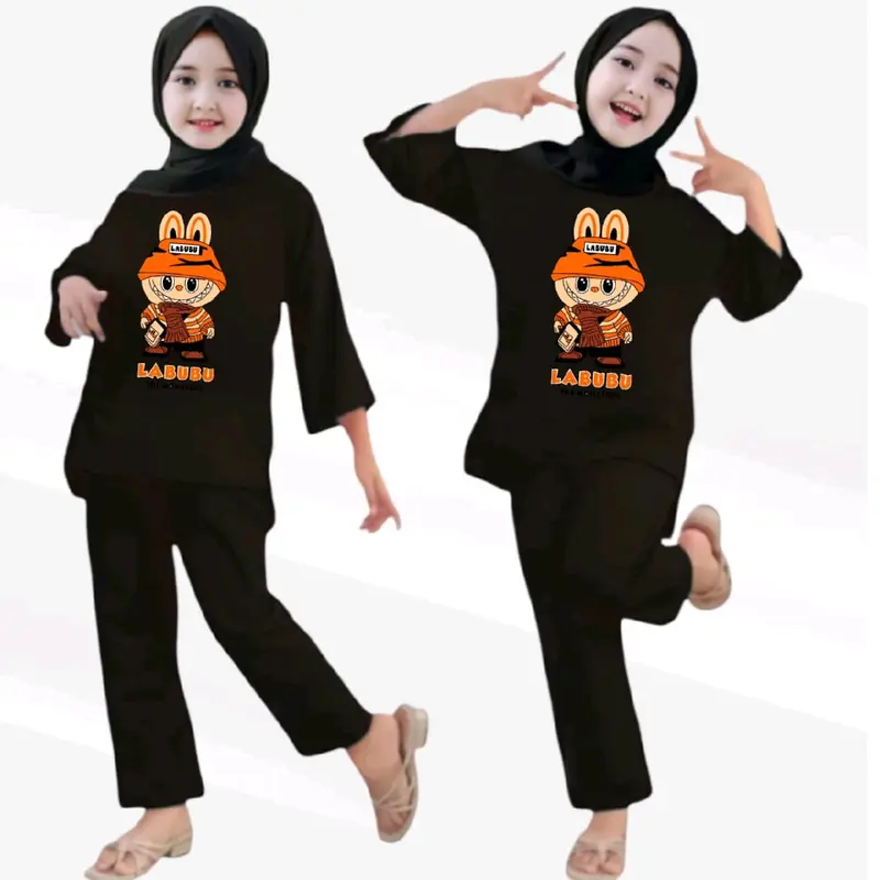 STELAN ANAK PEREMPUAN BABYTERI USIA 2-12THUN LABUBU 4