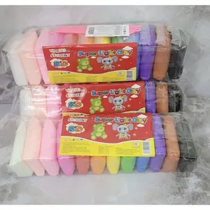 (COD)Clay Polymer Mainan Anak (12 pcs) Edukasi SLIME Clay Dough Colour Play
