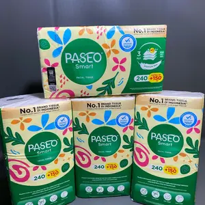 Paket 4 Pack Tissue Paseo Smart Facial 3ply isi 240+150ply..